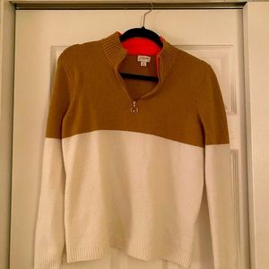 J Crew quarter zip sweater